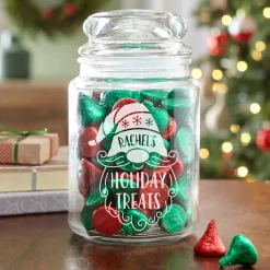 Gnome Treats Glass Treat Jar