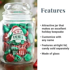 Gnome Treats Glass Treat Jar
