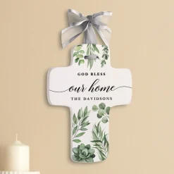 God Bless Our Home Keepsake Cross