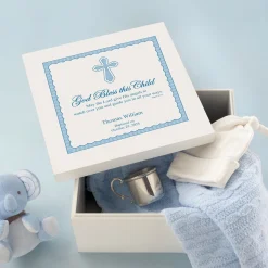 God Bless this Child Wood Keepsake Box
