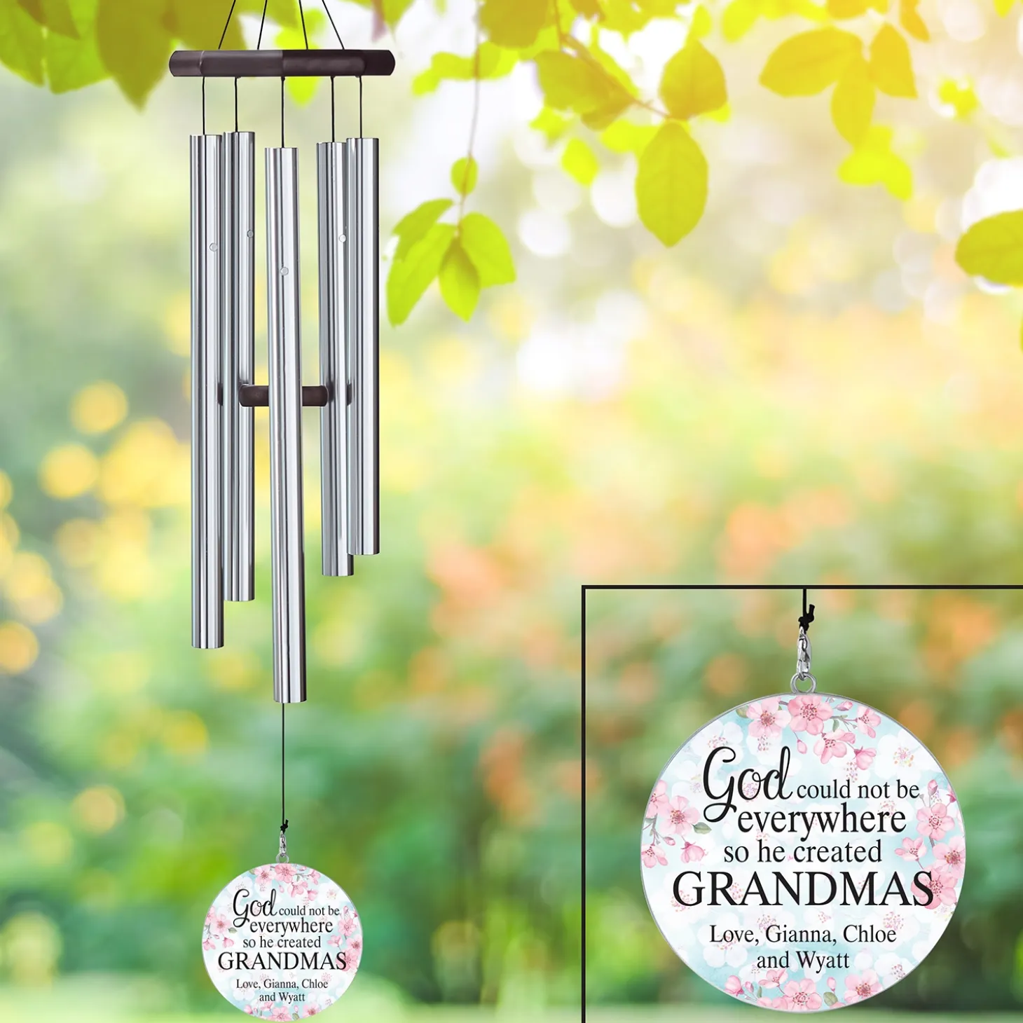 God Couldn't Be Everywhere 30 inch Wind Chime