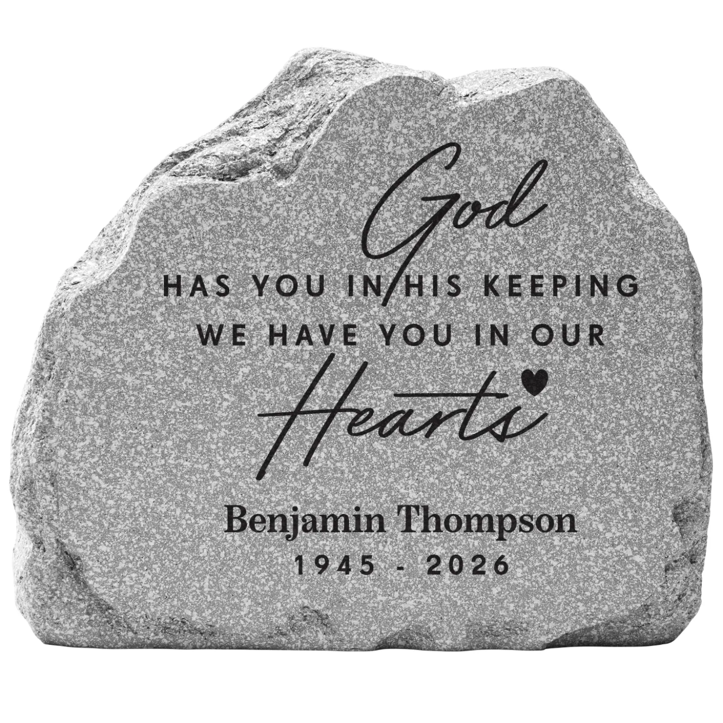 God Has You in His Keeping Standing Garden Stone