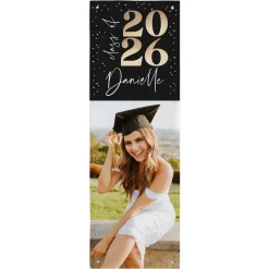 Golden Graduation Year Photo Banner