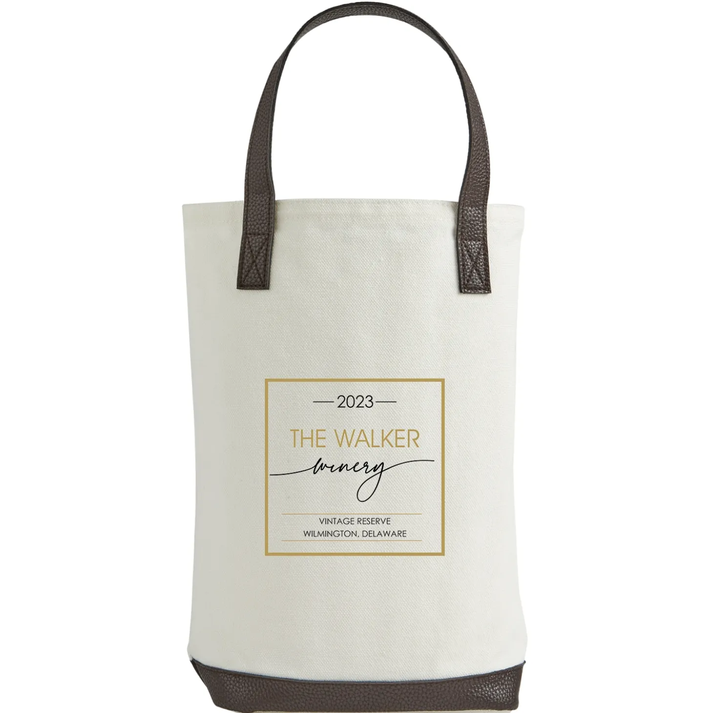 Golden Name Winery Two Bottle Wine Tote