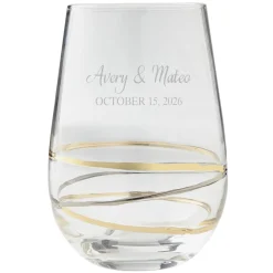 Golden Reflections Engraved Barware
