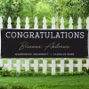 Golden Script Graduation Banner