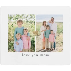 Gold Heart Photo Plush Blanket