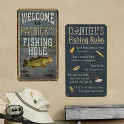 Gone Fishin’ Metal Signs