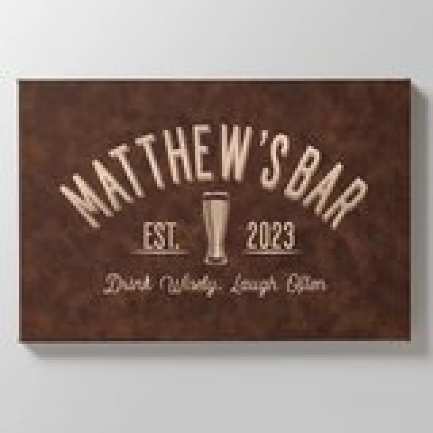 Good Times Leather Wall Art