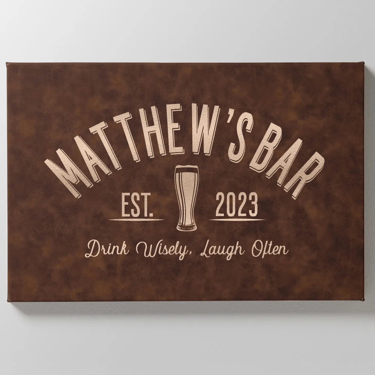 Good Times Leather Wall Art