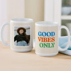 Good Vibes Only Photo Mug