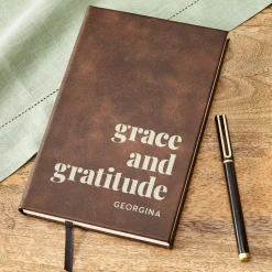 Grace and Gratitude Leather Journal