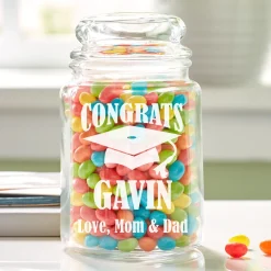 Graduation Glass Treat Jar
