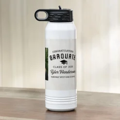 Graduation Headline Photo Stainless Steel Water Bottle