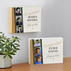 Graduation Memory Photo Reel Wood Block