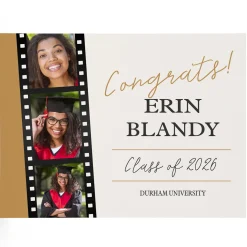 Graduation Memory Photo Reel Wood Block
