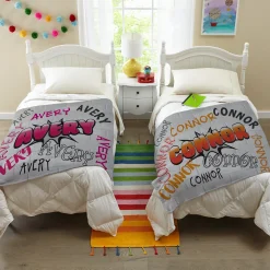 Graffiti Fun Plush Blanket