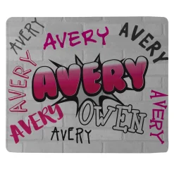 Graffiti Fun Plush Blanket