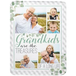 Grandkids Are Treasures Photo Plush Blanket