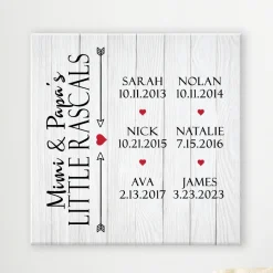 Grandkids Have Our Hearts Canvas