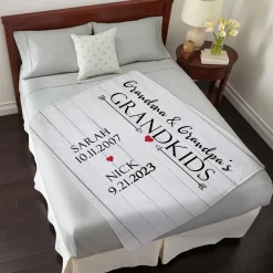 Grandkids Have Our Hearts Plush Blanket