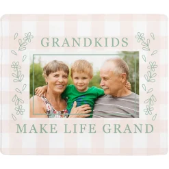 Grandkids Make Life Grand Photo Plush Blanket