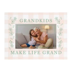 Grandkids Make Life Grand Photo Wood Block