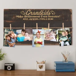 Grandkids Make Retirement Sweet Wood Pallet Wall Art