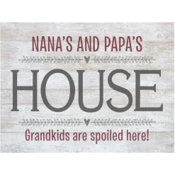 Grandparents House Wood Block