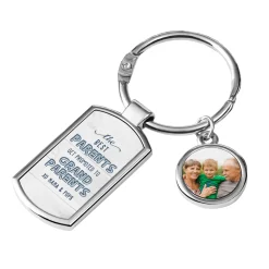 Grandparents Promotion Photo Keychain