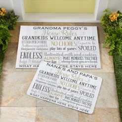 Grandparents Rules Doormat