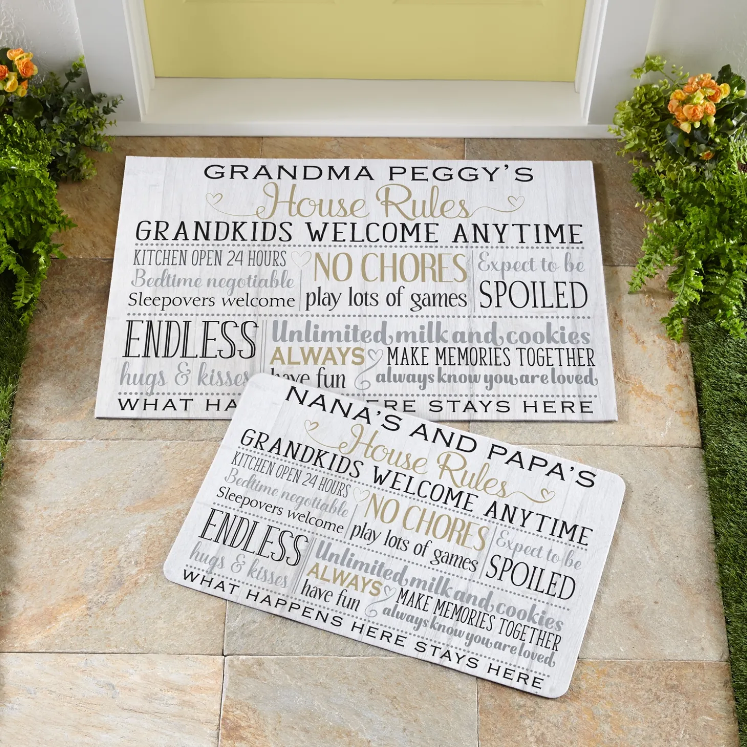 Grandparents Rules Doormat
