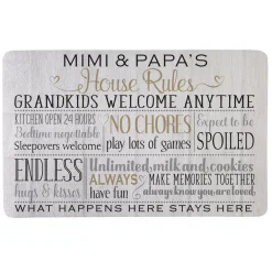 Grandparents Rules Doormat