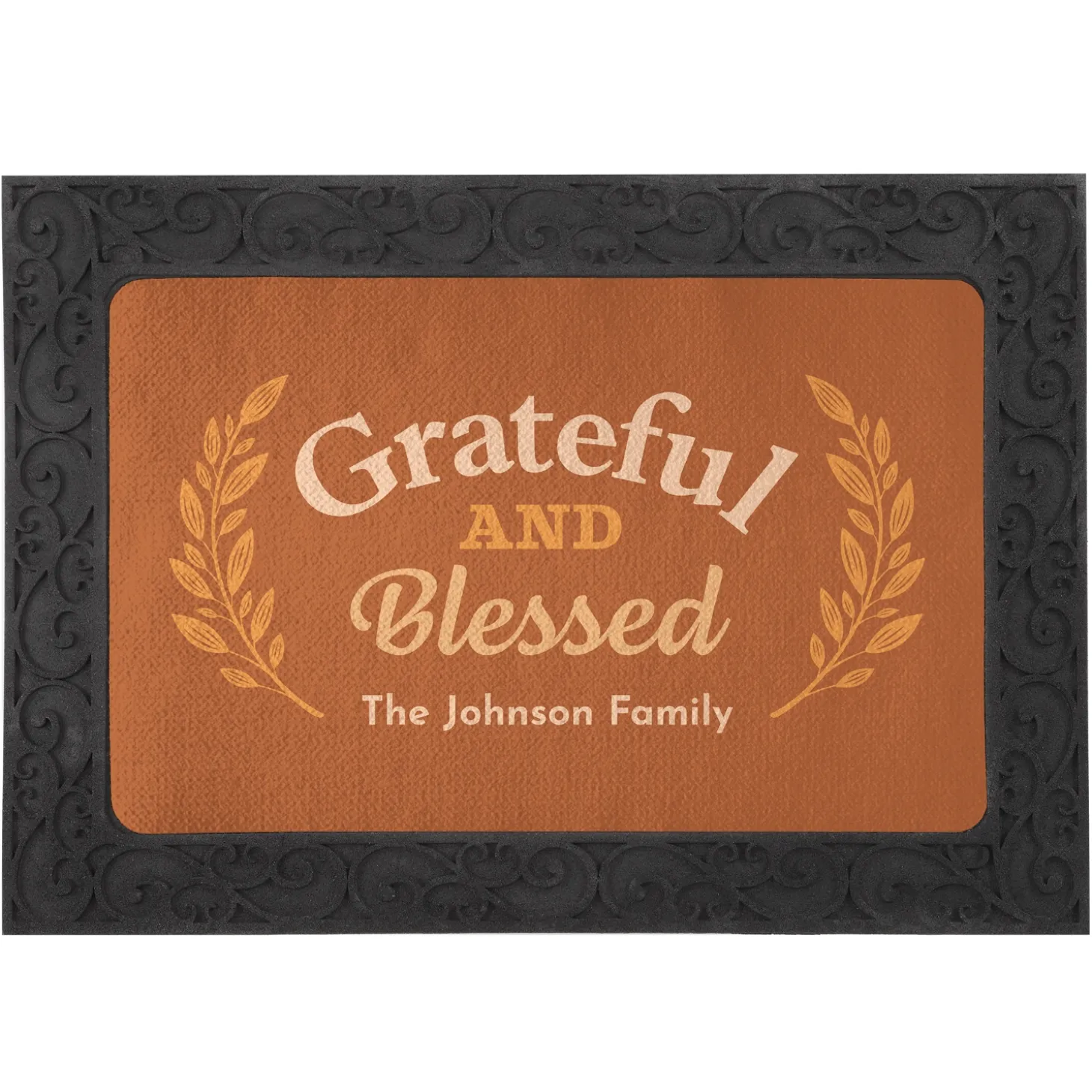 Grateful and Blessed Doormat