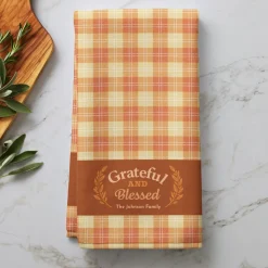 Grateful and Blessed Kitchen Towel