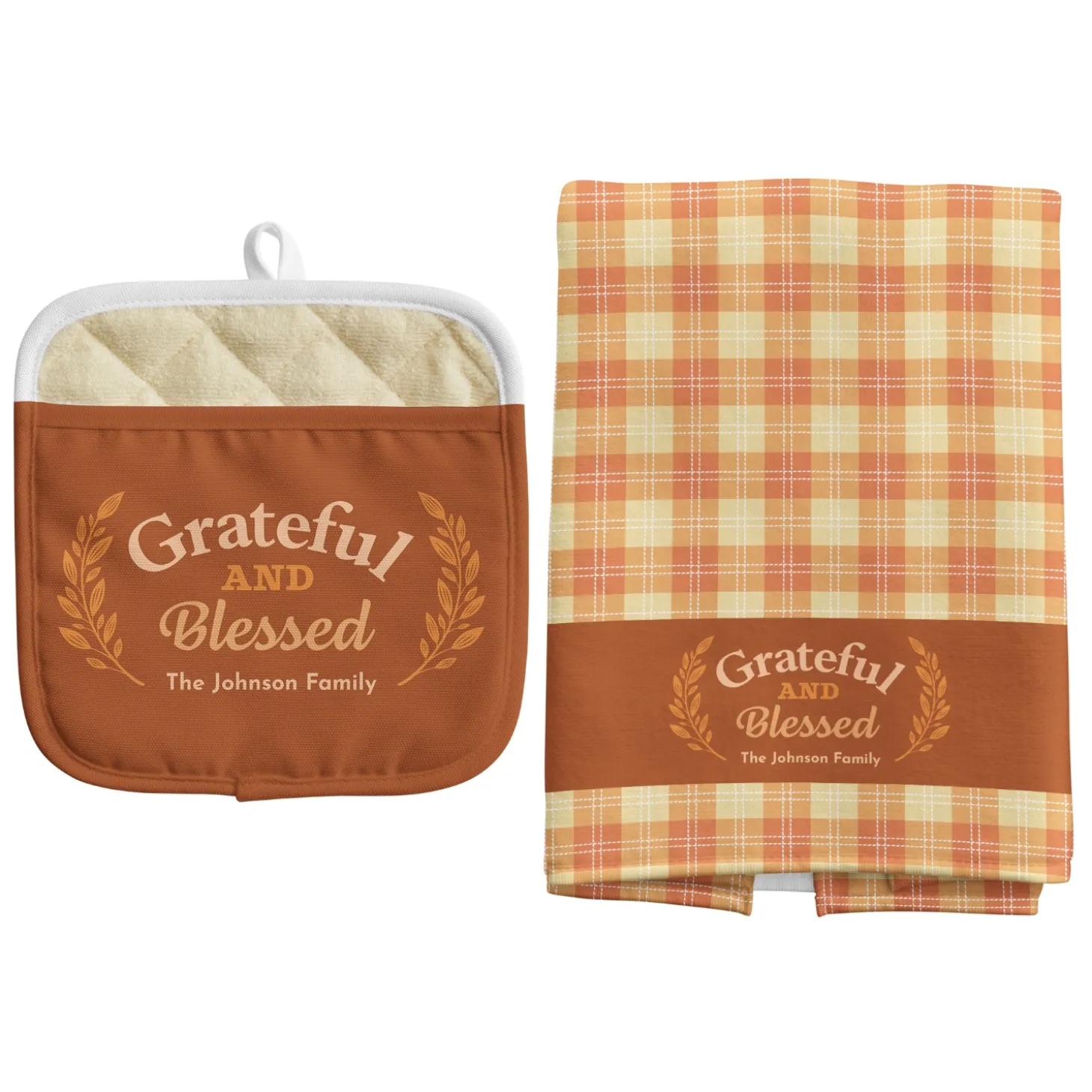 Grateful and Blessed Pot Holder
