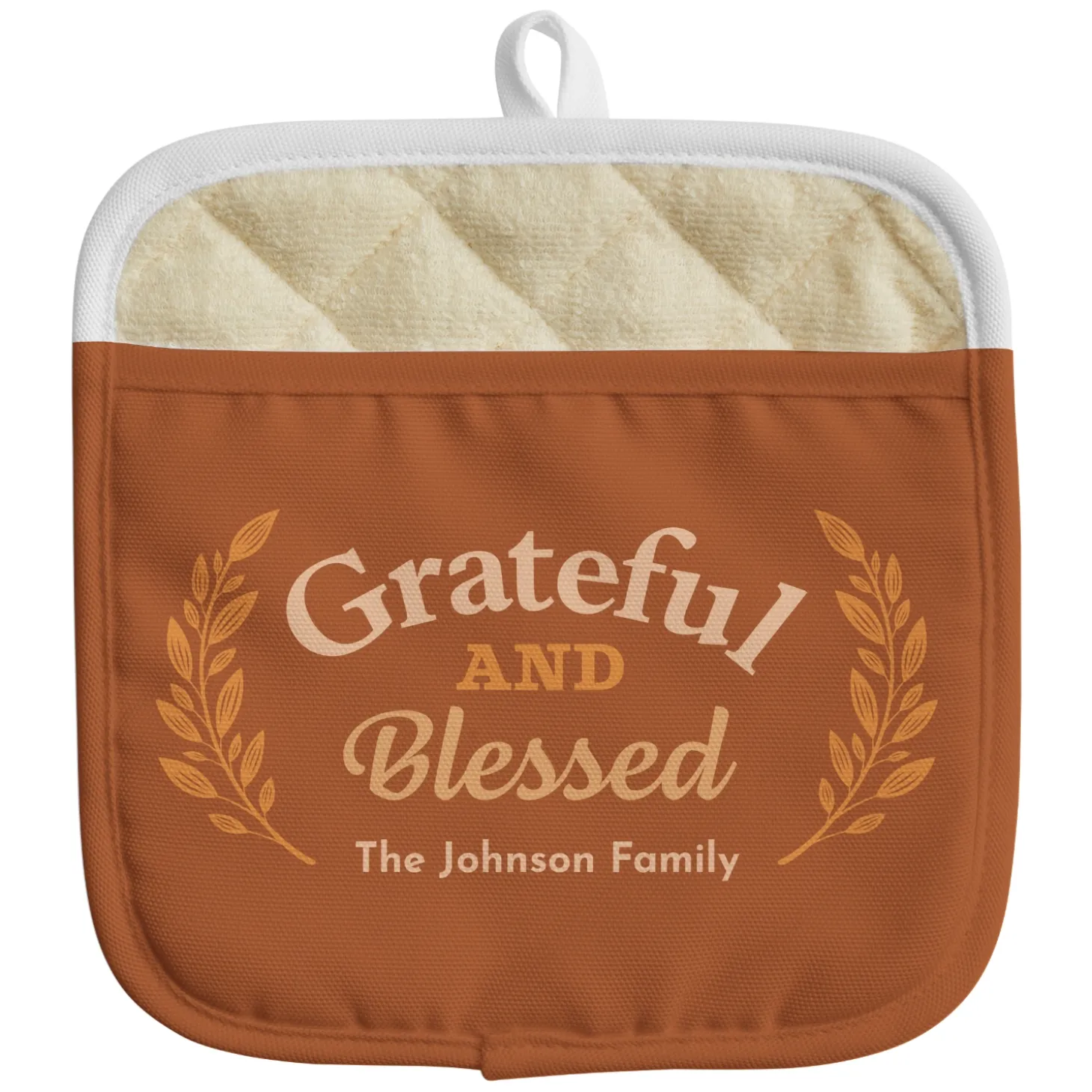 Grateful and Blessed Pot Holder