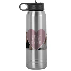 Grateful Heart Photo Water Bottle