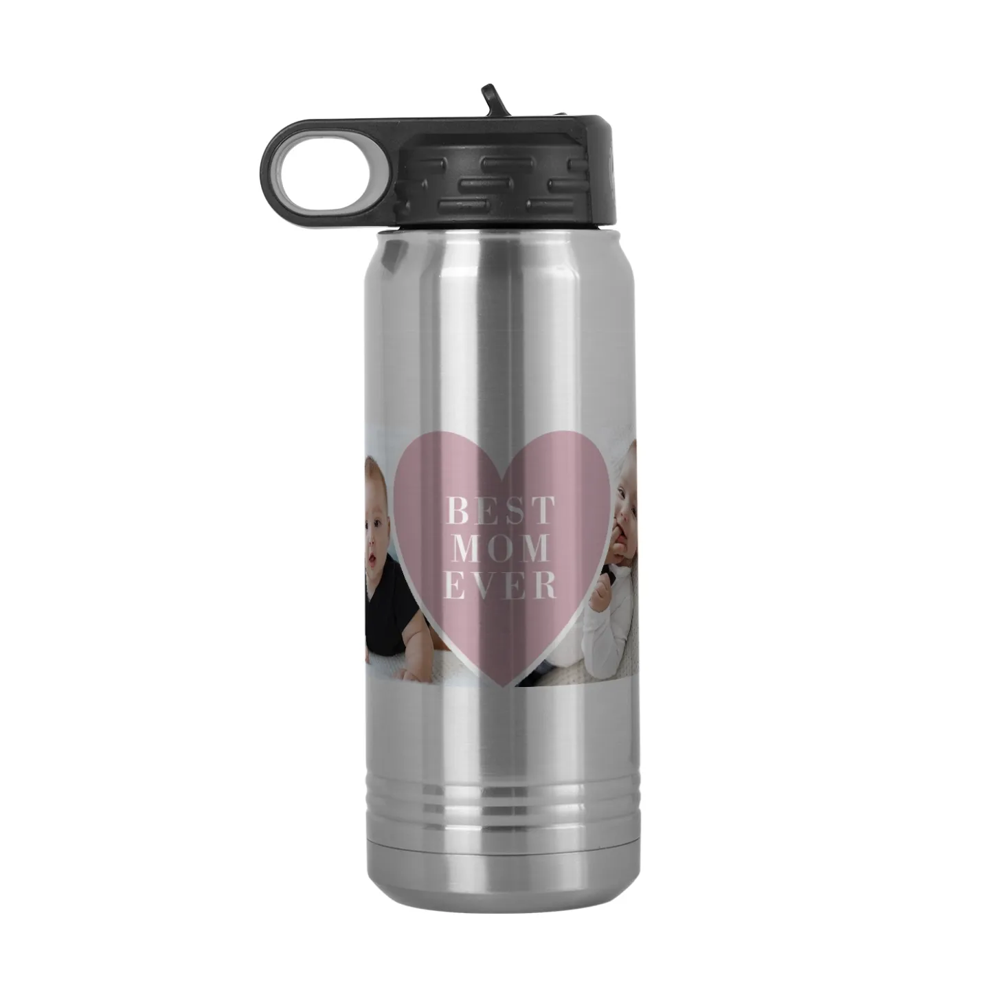 Grateful Heart Photo Water Bottle