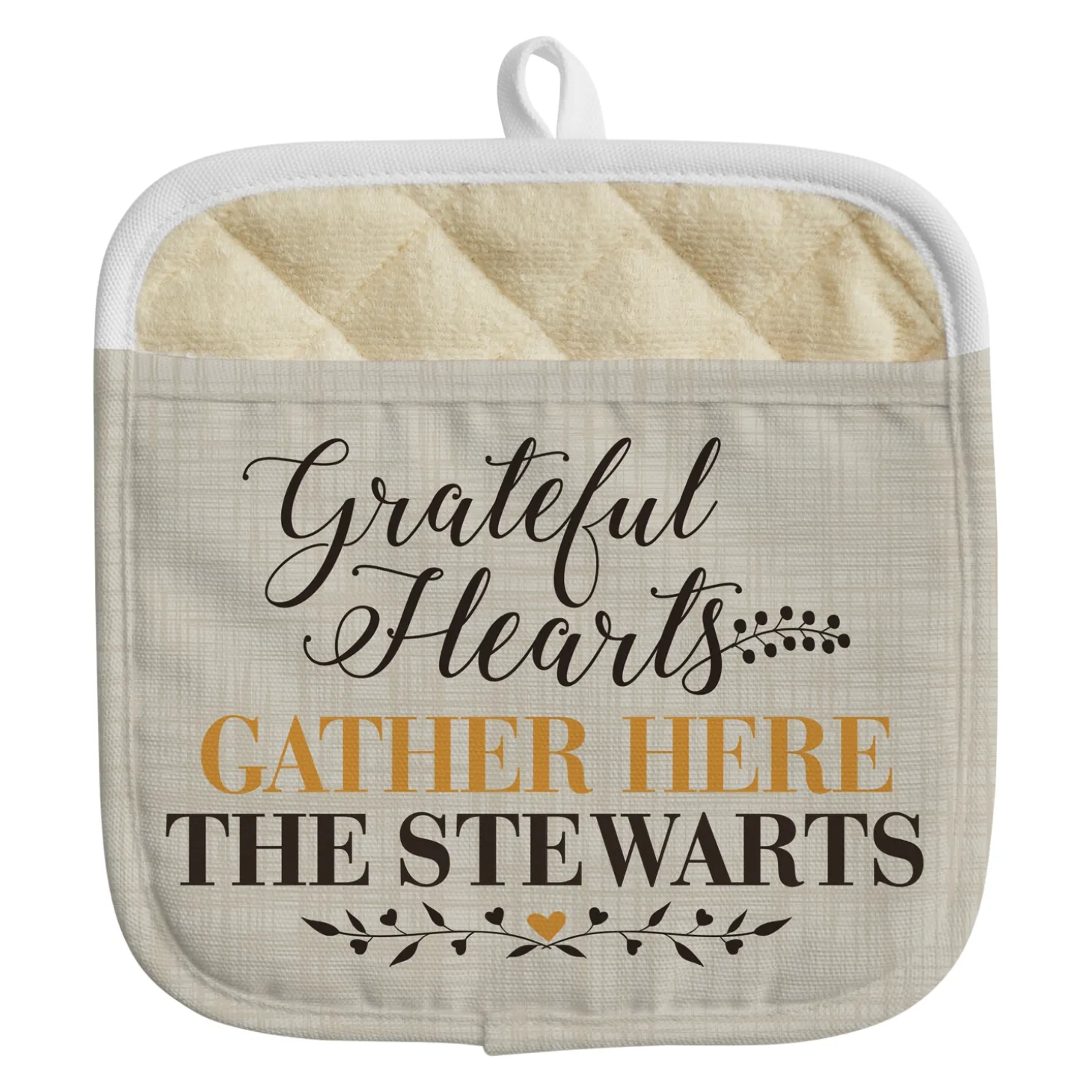 Grateful Hearts Pot Holder