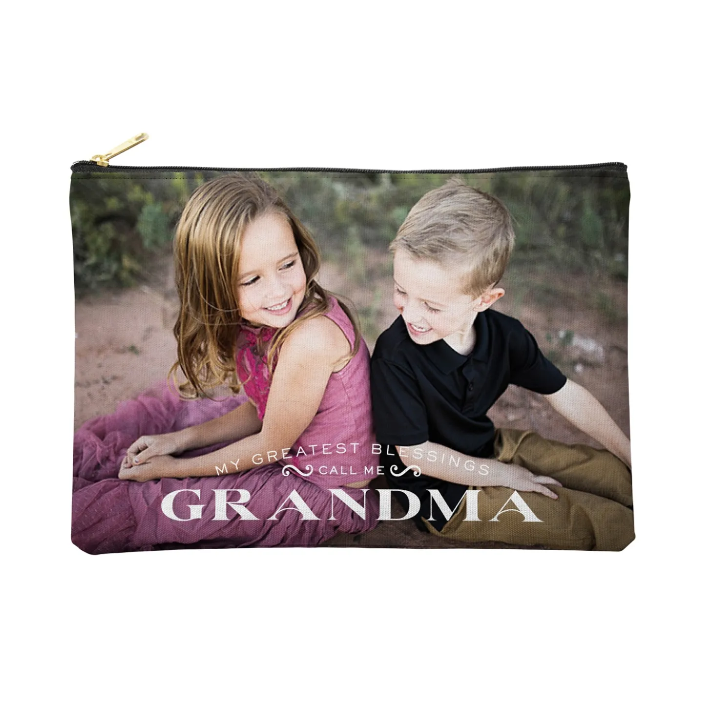 Greatest Blessings Photo Zipper Pouch