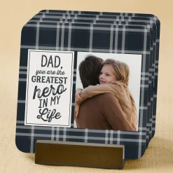 Greatest Hero Photo Wood Coasters