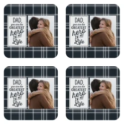Greatest Hero Photo Wood Coasters
