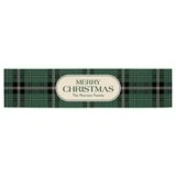 Green Plaid Table Runner