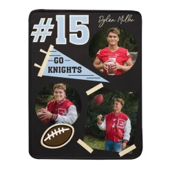 Gridiron MVP Photo Plush Blanket