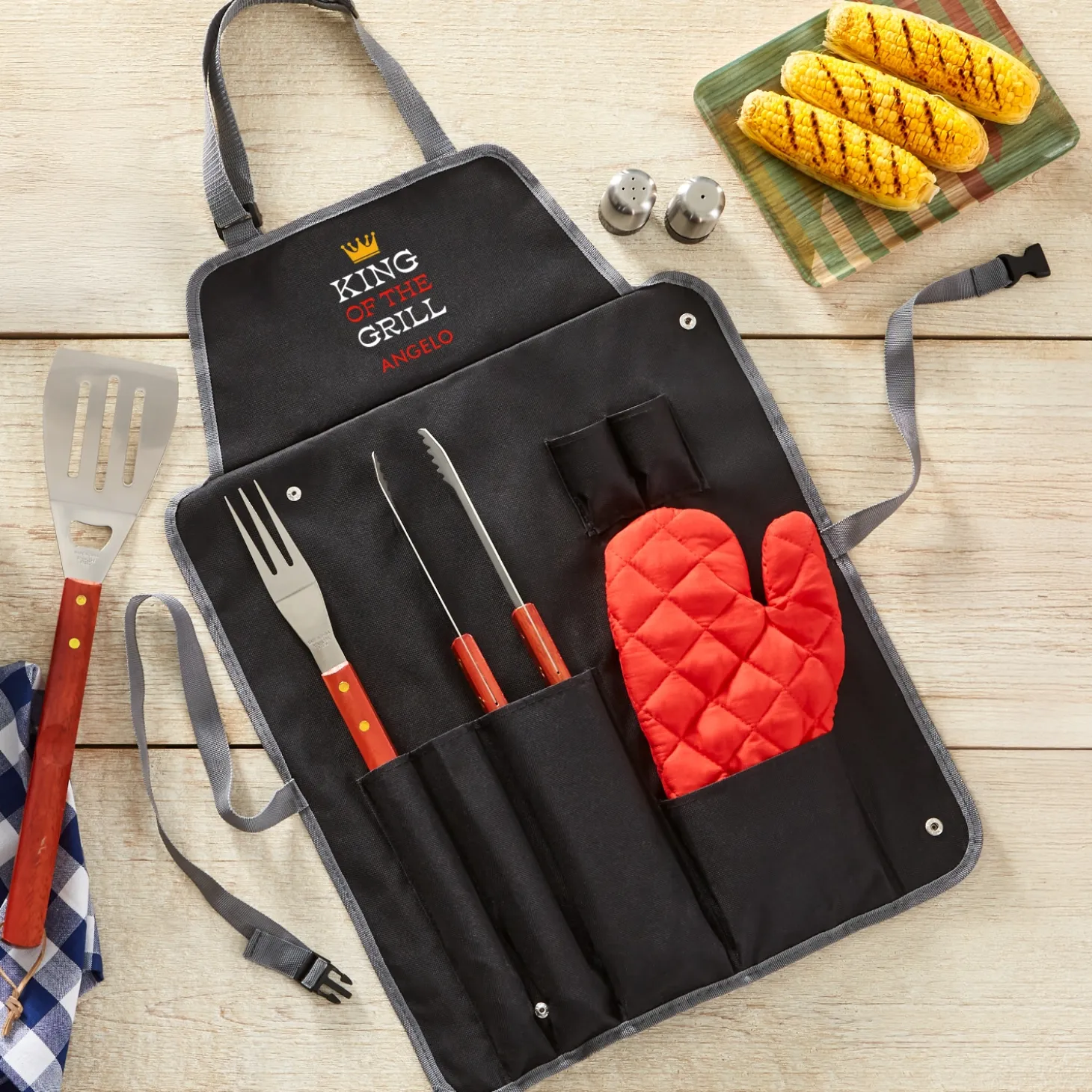 Grill Royalty 7 Piece BBQ Apron Set