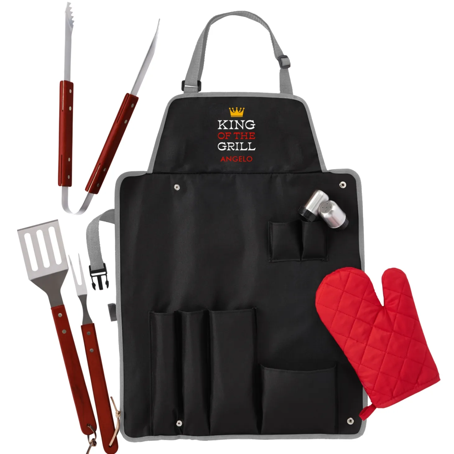 Grill Royalty 7 Piece BBQ Apron Set