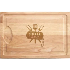 Grill Sergeant Maple Wood Cutting Board