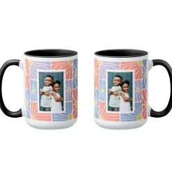 Groovy Flowers Photo Mug