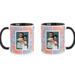 Groovy Flowers Photo Mug